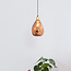 Design hanglamp met roségoud glas - Evan