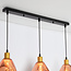 Design hanglamp Rick met roségoud glas, 3-lichts