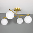 Elegante plafondlamp, 4-lichts goud - Nymo