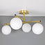 Elegante plafondlamp, 4-lichts goud - Nymo