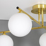 Elegante plafondlamp, 4-lichts goud - Nymo