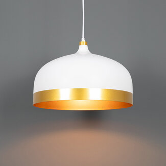 Industriële hanglamp met gouden details - Zelta