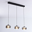 Hanglamp met rookglas en 3-staps dimbare LEDs - Vive
