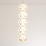 Dimbare hanglamp met gouden details, 5-lichts - Aella