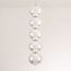 Dimbare hanglamp met gouden details, 5-lichts - Aella