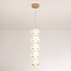 Dimbare hanglamp met gouden details, 5-lichts - Aella