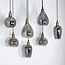 Hanglamp 7-lichts met smoke glas - Vivienne