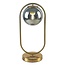Gouden design tafellamp met smoke glas - George