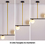Design hanglamp Danny, 3-lichts - melkwit