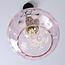 1-lichts hanglamp Verona - roze glas