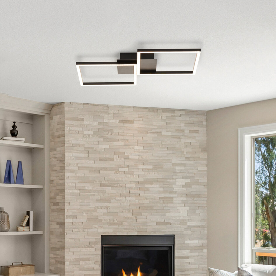 Design plafondlamp met geïntegreerde LEDs dimbaar - Luxton