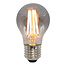 E27 dimbare filament LED lamp, Ø60mm, 8,5W, smoke glas