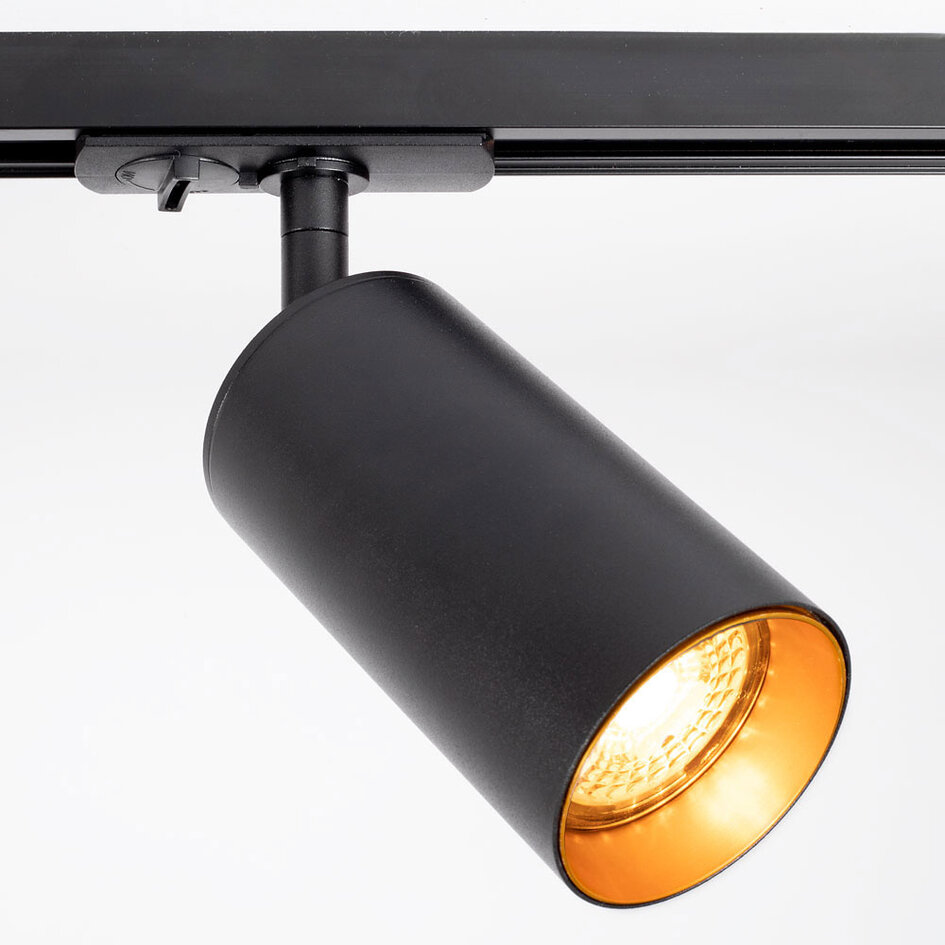 Modern 1-fase railsysteem van 3 meter met Juno spots - plafondlamp