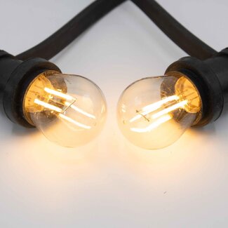 Prikkabel set met LED lampen met dubbele filament