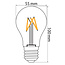 Prikkabel set met dimbare 4 watt LED filament lampen met grote kap