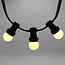 Prikkabel set met 2 watt dimbare LED lampen met melkwitte kap