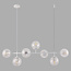 Design hanglamp wit armatuur melkwit of transparant glas - Hepta
