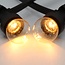 Prikkabel set met 2 watt dimbare LED lampen met LEDs in bodem