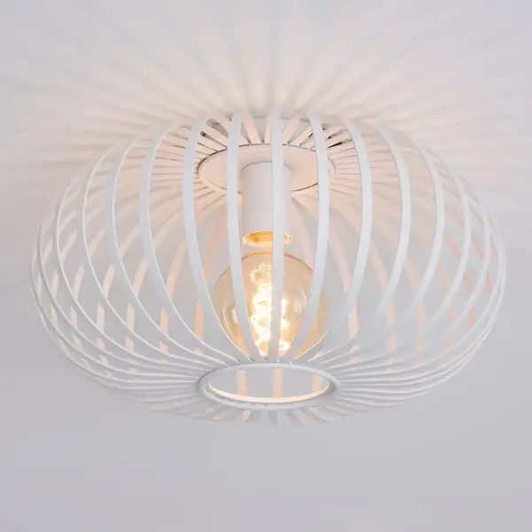 1-lichts plafondlamp Fiore - wit