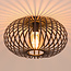 1-lichts plafondlamp Fiore - roestbruin