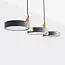 Design hanglamp met geïntegreerde LEDs zwart met hout - Aristo