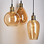 Design hanglamp met egaal amber glas - Verona