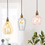 Hanglamp met verschillende kleuren en bolling detail - Vanessa