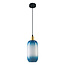 1-lichts hanglamp Anne - blauw glas