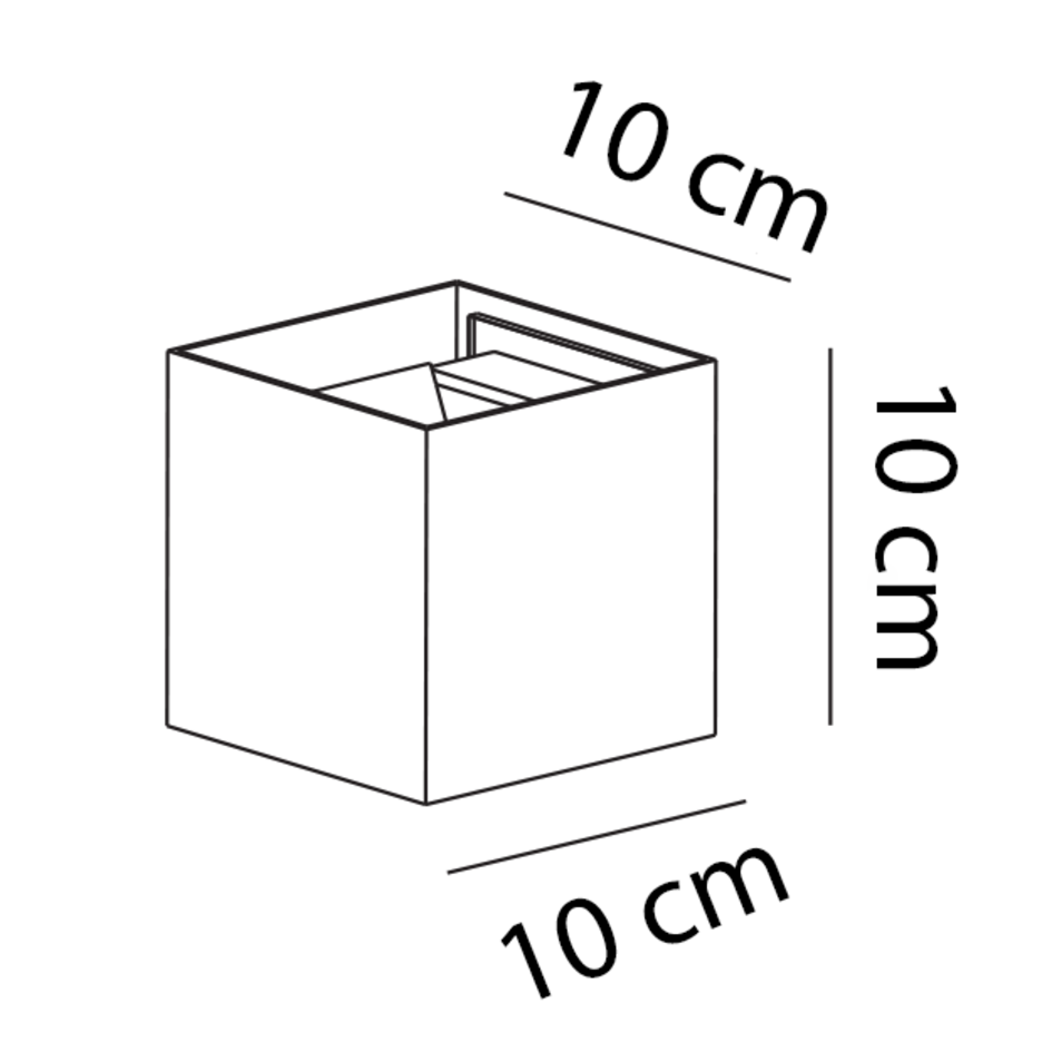 Buiten wandlamp Oliver - Zwart met geborsteld goud