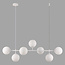 Design hanglamp wit armatuur melkwit of transparant glas - Hepta
