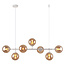 Design hanglamp met amber glazen bollen - Hepta