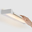 Witte draaibare wandlamp Sirle, 60 cm