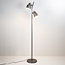 2-lichts staande lamp met kantelbare spots grijs - William