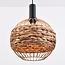 Boho hanglamp met gevlochten touw, 3-lichts - Aiko