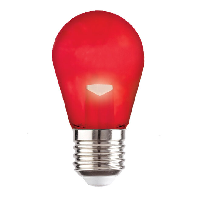 2 watt dimbare LED lamp met E27 fitting - rood