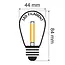2 watt dimbare LED lamp met E27 fitting - geel