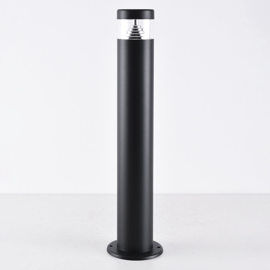 Staande buitenlamp Tierra in RVS - zwart