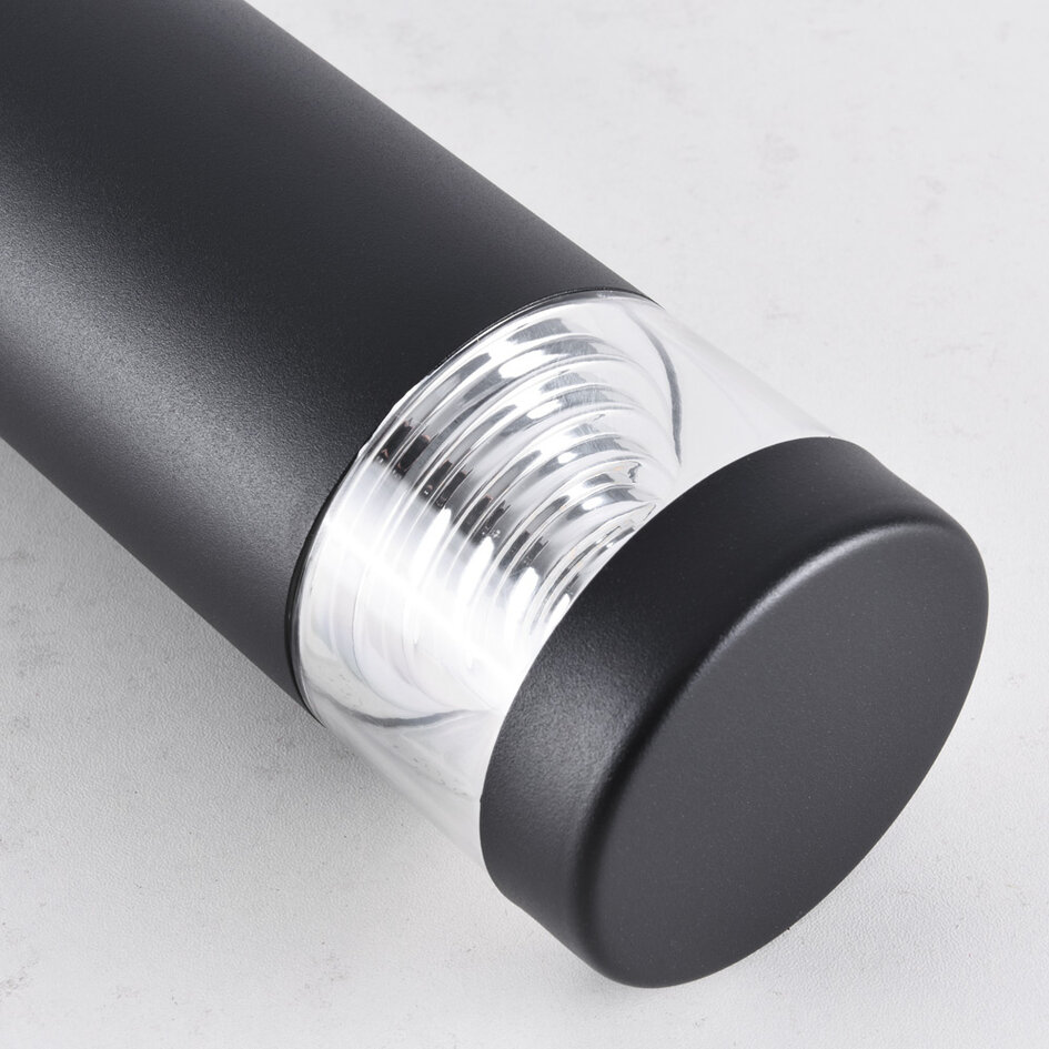 Staande buitenlamp Tierra in RVS - zwart