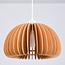 Ronde houten hanglamp Ikoma