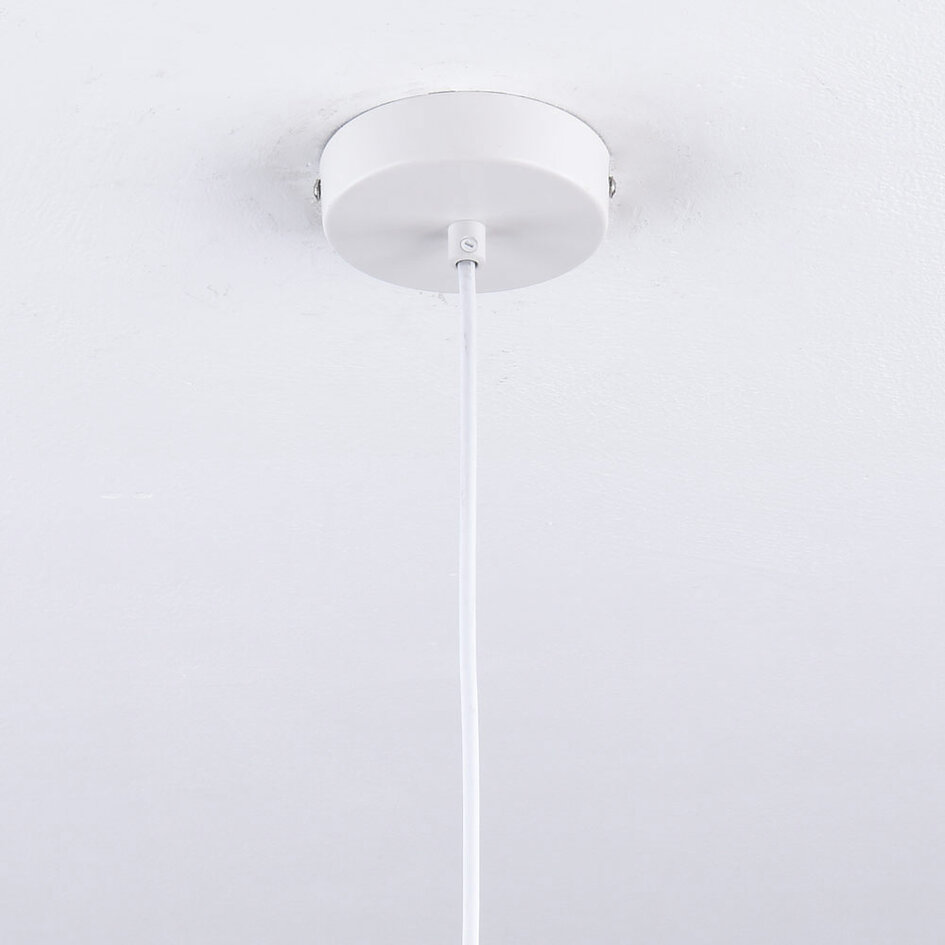 Ronde houten hanglamp Ikoma