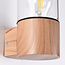 Moderne buitenlamp Juliano in hout look