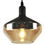 1-lichts hanglamp Mala - breed glas