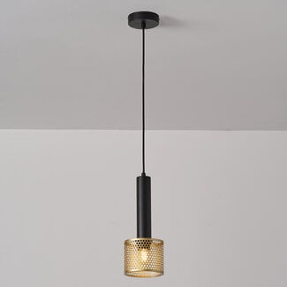 Elegante zwarte en gouden hanglamp - Ouro