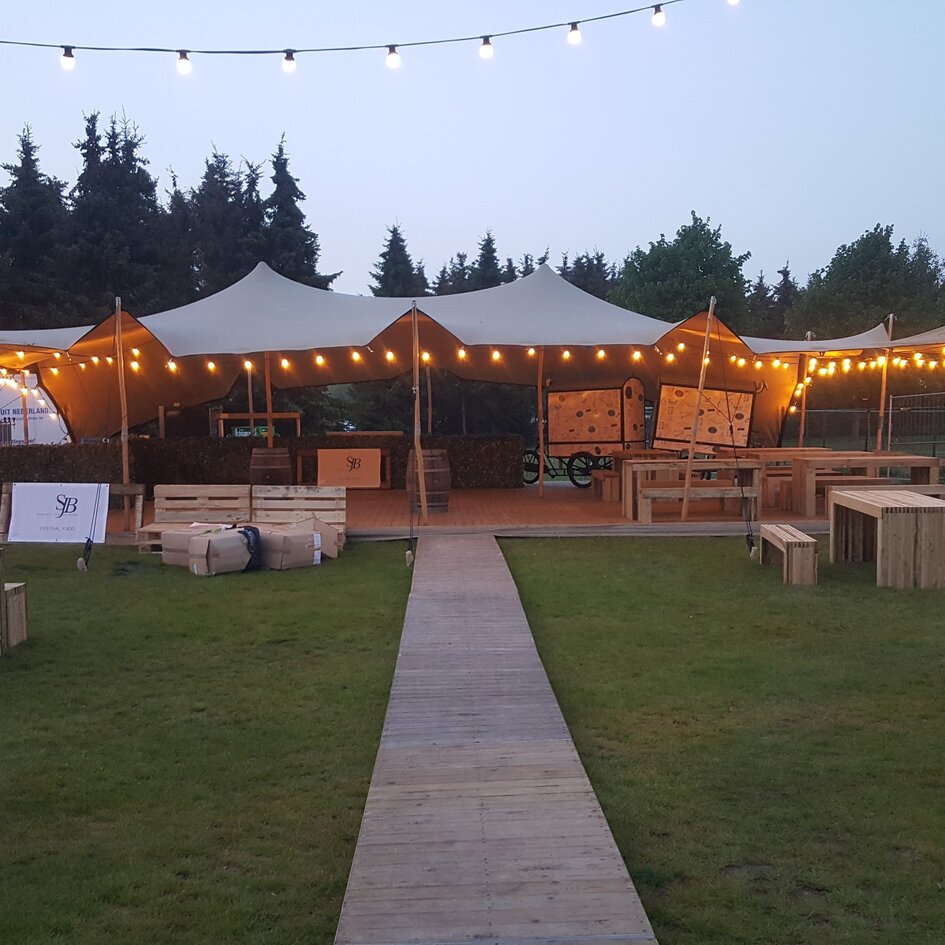 Prikkabel set met 2 watt dimbare LED lampen met grote kap en lens