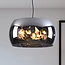 Design hanglamp Serres met rookglas, 3-lichts