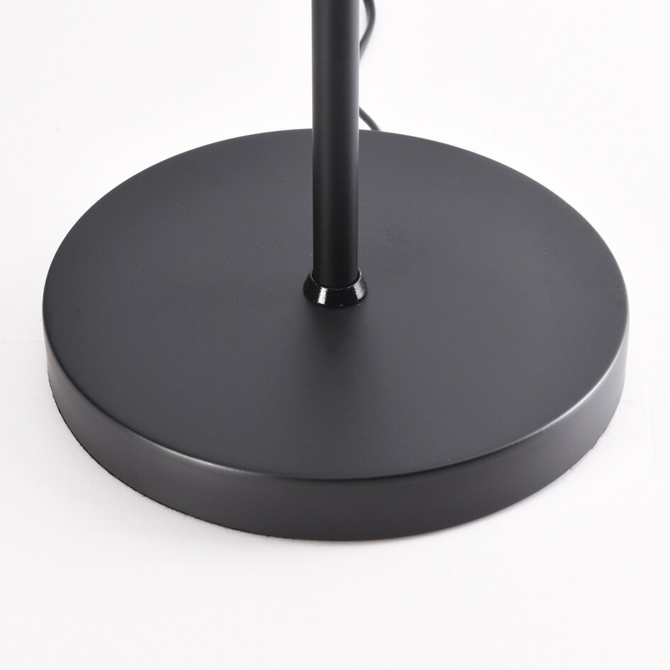 Vloerlamp Pieta met melkwit glas - draaibaar