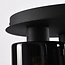 Zwarte plafondlamp Lyo in rookglas met verloop, 3-lichts