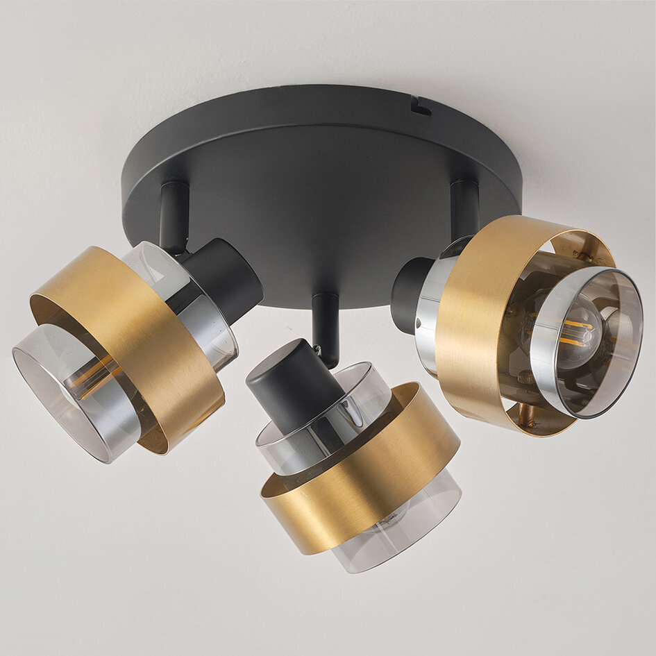 Plafondlamp met draaibare spots, 3-lichts - Emas