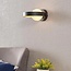 Wandlamp Carlos - zwart met bladgoud