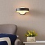 Wandlamp Carlos - zwart met bladgoud